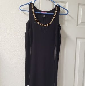 Cold Sholder knitted sweater dress xl